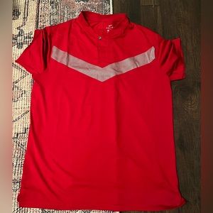 Nike tiger woods mock turtle neck. Sunday red.